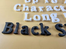 25 x Edible 3D Personalized Cumbria Font Text, icing toppers, cake cupcakes decorations T082