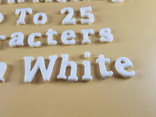 25 x Edible 3D Personalized Cumbria Font Text, icing toppers, cake cupcakes decorations T082