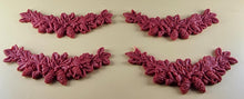 4 x Edible 3D 110mm Garlands, Christmas icing toppers, cake cupcakes decorations T097