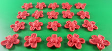 20 x Edible 3D 22mm flower flowers icing toppers, cake cupcakes decorations T026