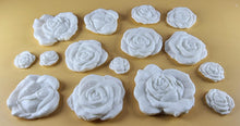 15 x Edible 3D Mixed Roses flowers Set, icing toppers, cake cupcakes decorations T077