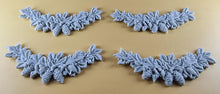4 x Edible 3D 110mm Garlands, Christmas icing toppers, cake cupcakes decorations T097