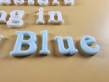 25 x Edible 3D Personalized Times New Roman Font, icing toppers, cake cupcakes decorations T083