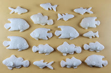 18 x Edible 3D 40mm Fish Set, icing toppers, cake cupcakes decorations T073