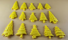 15 x Edible 3D 45mm Christmas Trees, icing toppers, cake cupcakes decorations T088