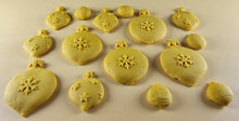 15 x Edible 3D 50mm Christmas Baubles, icing toppers, cake cupcakes decorations T091