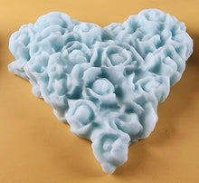 8 x Edible 3D 45mm Heart Clusters, icing toppers, cake cupcakes decorations T094