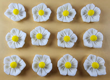 12 x Edible 3D 20mm flowers icing toppers, cake cupcakes decorations T105