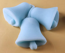 6 x Edible 3D 55mm Jingle Bells, Christmas icing toppers, cake cupcakes decorations T095