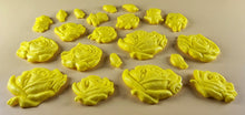 20 x Edible 3D 33mm Mixed Rose Set, icing toppers, cake cupcakes decorations T089