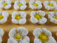 12 x Edible 3D 20mm flowers icing toppers, cake cupcakes decorations T106