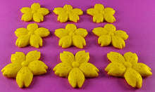 9 x Edible 3D 50mm Cherry Blossoms icing toppers, cake cupcakes decorations T052