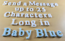 25 x Edible 3D Personalized Times New Roman Font, icing toppers, cake cupcakes decorations T083