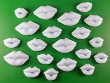 20 x Edible 3D 25mm Mixed Size Lips icing toppers, cake cupcakes decorations T050