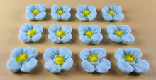 12 x Edible 3D 20mm flowers icing toppers, cake cupcakes decorations T106