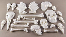 20 x Edible 3D 50mm Skull and Bones set icing toppers, cake cupcakes decorations T057