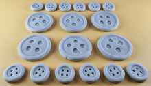 20 x Edible 3D 42mm Button Set, icing toppers, cake cupcakes decorations T079