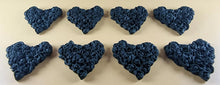 8 x Edible 3D 45mm Heart Clusters, icing toppers, cake cupcakes decorations T094