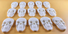15 x Edible 3D 42mm Skulls, Skull icing toppers, cake cupcakes decorations T040