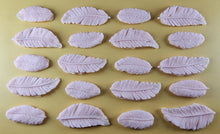20 x Edible 3D 50mm Feather Set, icing toppers, cake cupcakes decorations T075