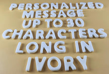 Up to 30 Edible 3D 20mm Personalized Letters, Text, icing toppers, cake cupcakes decorations T085
