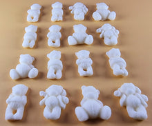 16 x Edible 3D 30mm Teddy Teddybear Set, icing toppers, cake cupcakes decorations T072