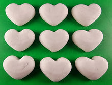 9 x Edible 3D 40mm Hearts icing toppers, cake cupcakes decorations T060