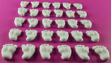 30 x Edible 3D 15mm Baby Feet icing toppers, cake cupcakes decorations T042