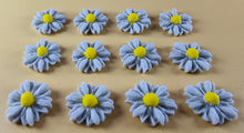 12 x Edible 3D 15mm Daisies Daisy flowers icing toppers, cake cupcakes T114