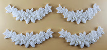 4 x Edible 3D 110mm Garlands, Christmas icing toppers, cake cupcakes decorations T097