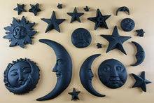 20 x Edible 3D 45mm Moon, Sun and Star Set, icing toppers, cake cupcakes decorations T090