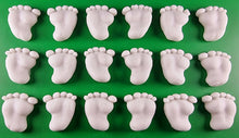 18 x Edible 3D 30mm Baby Feet icing toppers, cake cupcakes decorations T041