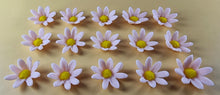 15 x Edible 3D Daisy Flowers Daisies icing toppers, cake cupcakes decorations T099