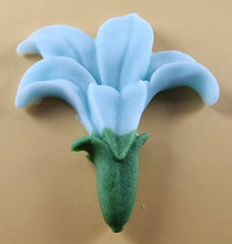 12 x Edible 3D 50mm Lily Flowers icing toppers, cake cupcakes decorations T109