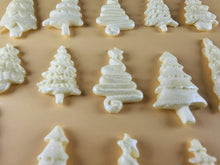 15 x Edible 3D 45mm Christmas Trees, icing toppers, cake cupcakes decorations T088