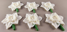 6 x Edible 3D 50mm Daffodil Flowers icing toppers, cake cupcakes T141