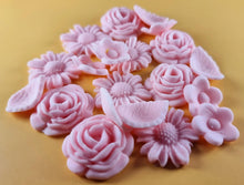 20 Piece Edible 3D Bouquet Flower set, icing toppers, cake cupcakes decorations T070