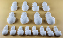 16 x Edible 3D 45mm Snowmen Snowman, Christmas icing toppers, cake cupcakes decorations T096