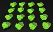 16 x Edible 3D green grapes grape fruit vegetables icing toppers, cake cupcakes decorations