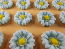 12 x Edible 3D 22mm flowers icing toppers, cake cupcakes decorations T104