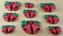 9 x Edible 3D 40mm Jingle Bells icing toppers, cake cupcakes decorations T103