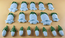 18 x Edible 3D 55mm Bluebell flowers icing toppers, cake cupcakes T119
