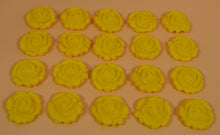 20 x Edible 3D 24mm medium roses flowers icing toppers, cake cupcakes decorations T002