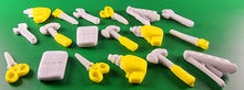 18 x Edible 3D 25mm Mixed Tool set icing toppers, cake cupcakes T125
