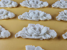 12 x Edible 3D 55mm Rose Bunches, icing toppers, cake cupcakes decorations T080