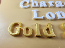 25 x Edible 3D Personalized Times New Roman Font, icing toppers, cake cupcakes decorations T083