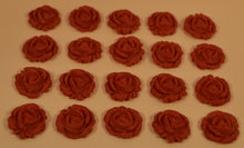 20 x Edible 3D 24mm medium roses flowers icing toppers, cake cupcakes decorations T002