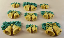 9 x Edible 3D 40mm Jingle Bells icing toppers, cake cupcakes decorations T103