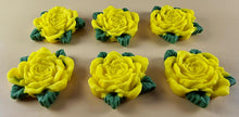 5 x Edible 3D 35mm High Detail Roses icing toppers, cake cupcakes decorations T108