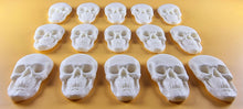 15 x Edible 3D 42mm Skulls, Skull icing toppers, cake cupcakes decorations T040